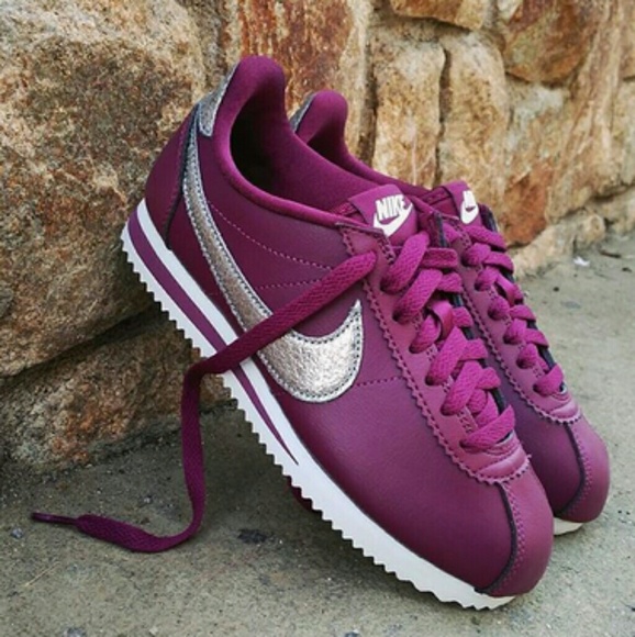 purple nike cortez shoes